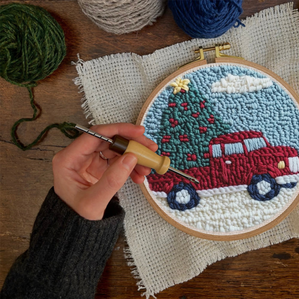 Christmas Journey Punch Needle Kit -  Xmas Vibe Home Ornament | Thoughtful Handmade Christmas Gift - image 7
