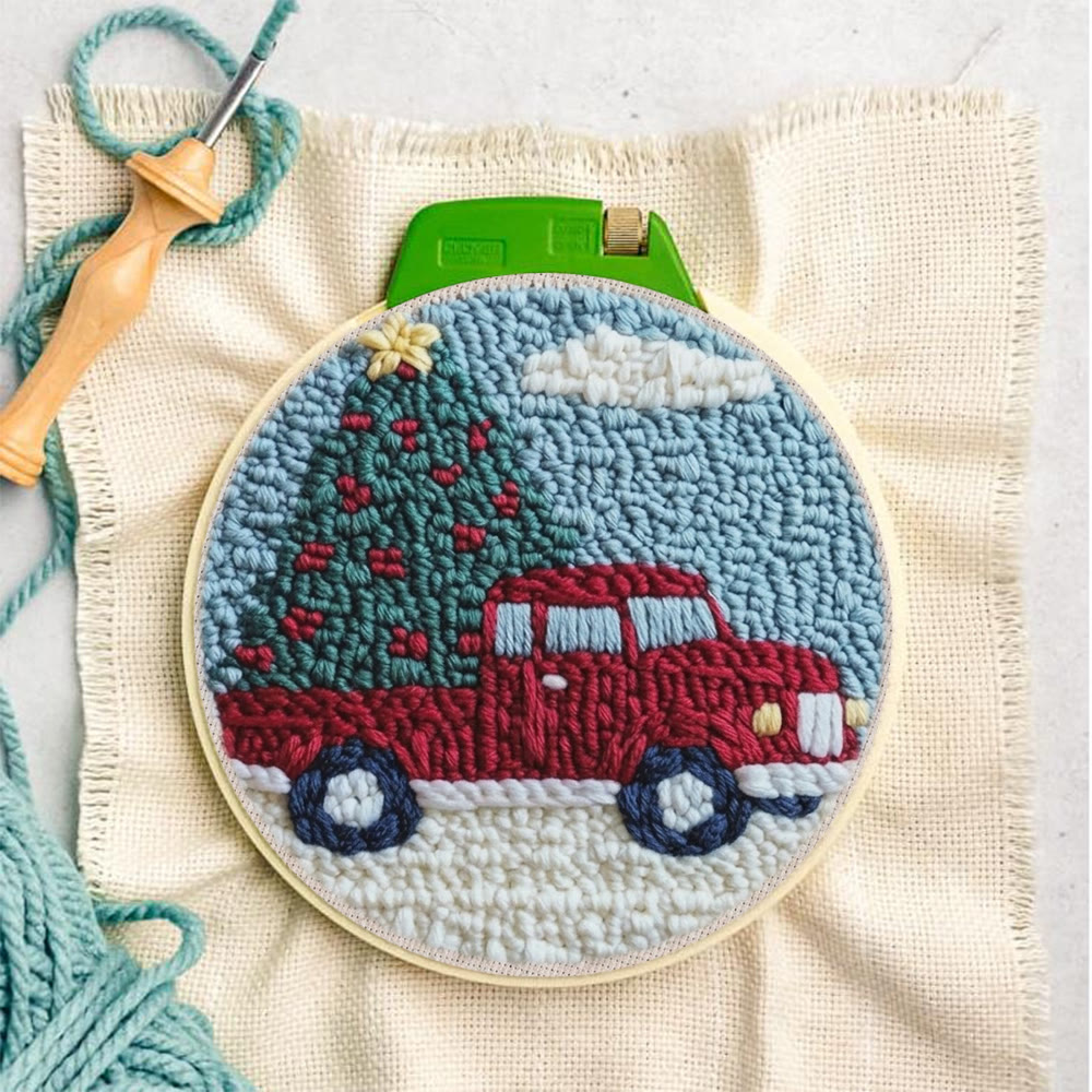 Christmas Journey Punch Needle Kit -  Xmas Vibe Home Ornament | Thoughtful Handmade Christmas Gift - image 6