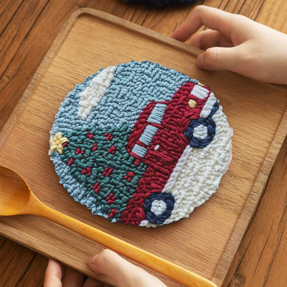 Christmas Journey Punch Needle Kit -  Xmas Vibe Home Ornament | Thoughtful Handmade Christmas Gift - image 11