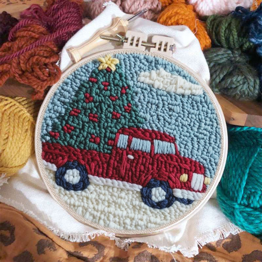 Christmas Journey Punch Needle Kit -  Xmas Vibe Home Ornament | Thoughtful Handmade Christmas Gift - image 8