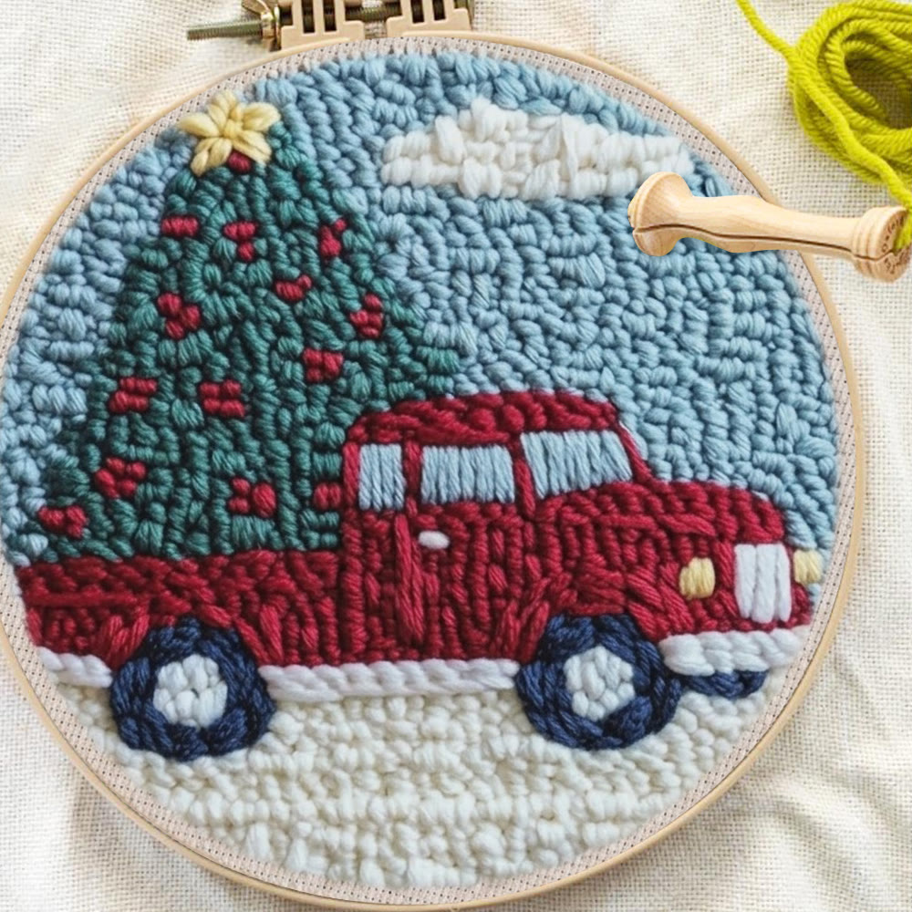 Christmas Journey Punch Needle Kit -  Xmas Vibe Home Ornament | Thoughtful Handmade Christmas Gift - image 3