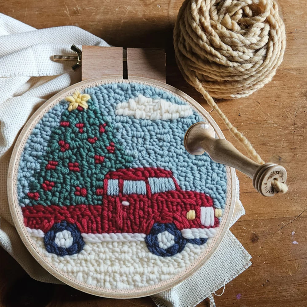 Christmas Journey Punch Needle Kit -  Xmas Vibe Home Ornament | Thoughtful Handmade Christmas Gift - image 5
