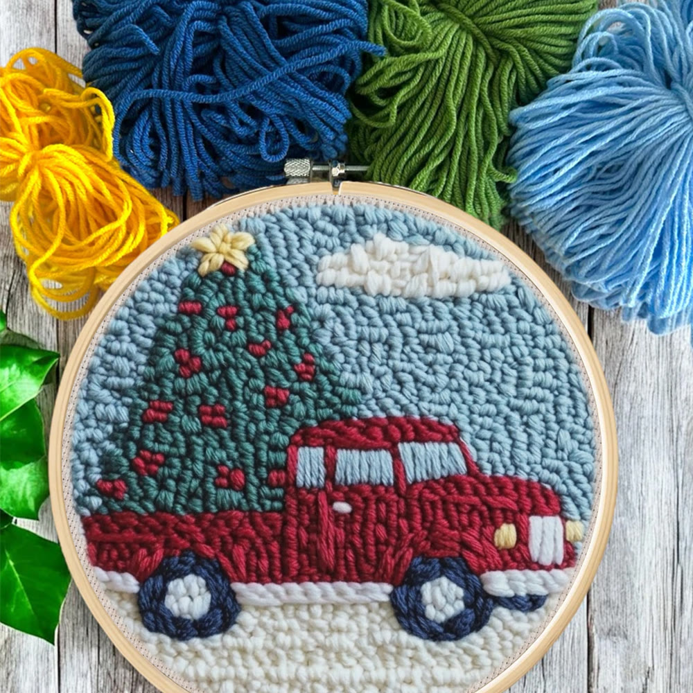 Christmas Journey Punch Needle Kit -  Xmas Vibe Home Ornament | Thoughtful Handmade Christmas Gift - image 4