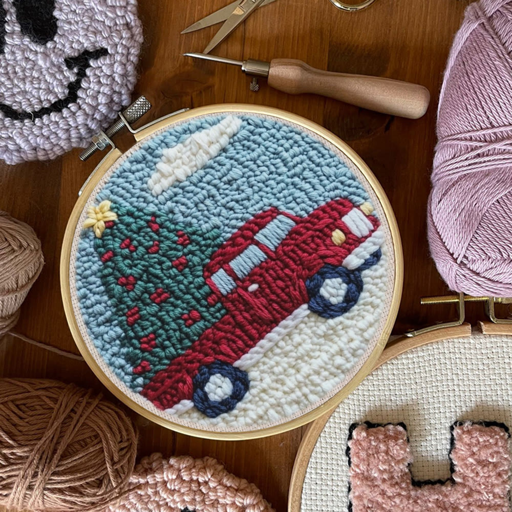 Christmas Journey Punch Needle Kit -  Xmas Vibe Home Ornament | Thoughtful Handmade Christmas Gift - image 9