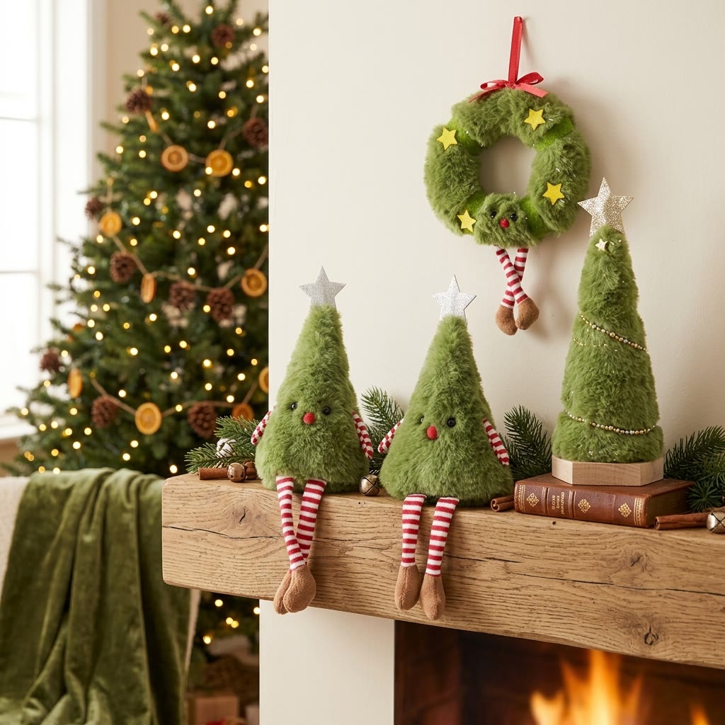 Rubbyoo Charming Plush Xmas Tree Hanging – Funny Christmas Accent | Cozy Festive Party Ornament - image 3