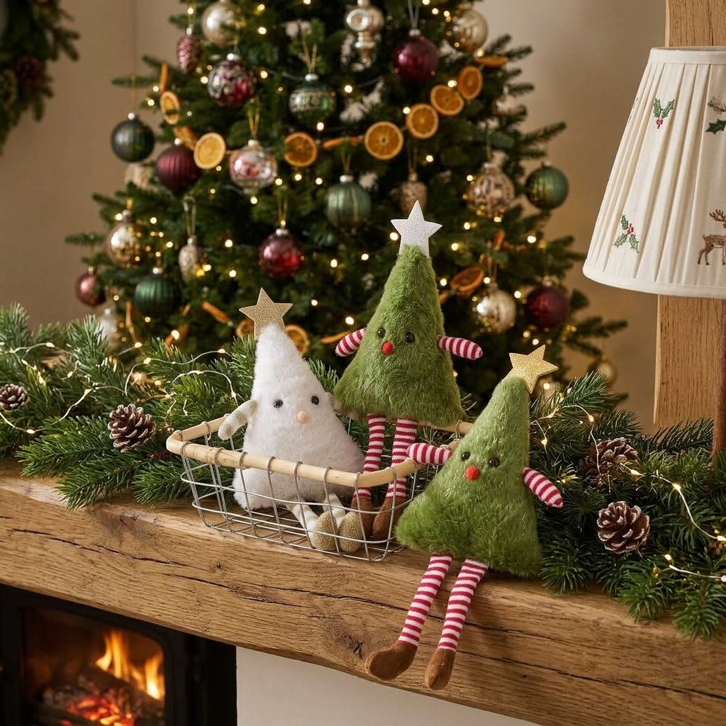 Rubbyoo Charming Plush Xmas Tree Hanging – Funny Christmas Accent | Cozy Festive Party Ornament - image 2