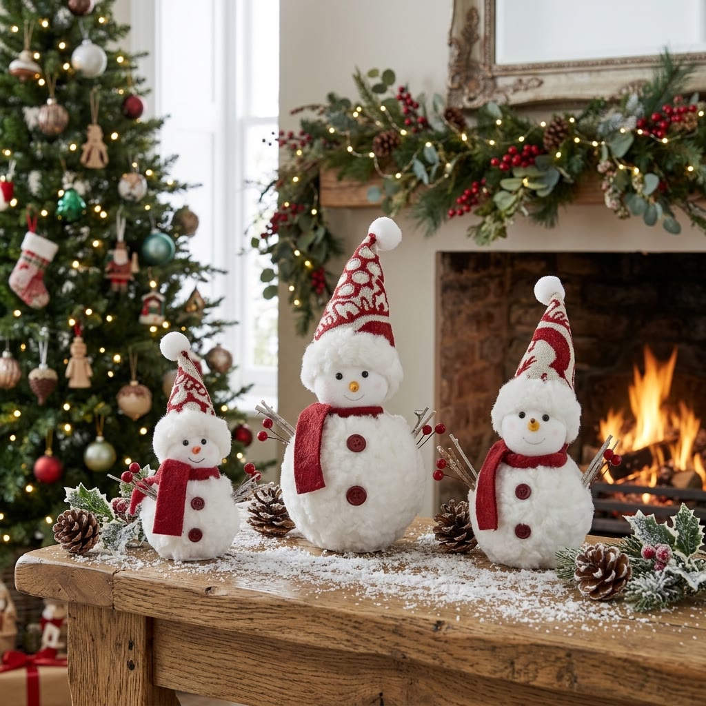 Rubbyoo Charming Christmas Snowman Figurine – Cheerful Holiday Accent | Cozy Seasonal Displays  - image 5
