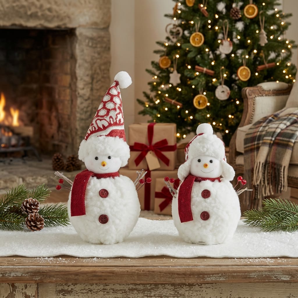 Rubbyoo Charming Christmas Snowman Figurine – Cheerful Holiday Accent | Cozy Seasonal Displays  - image 3