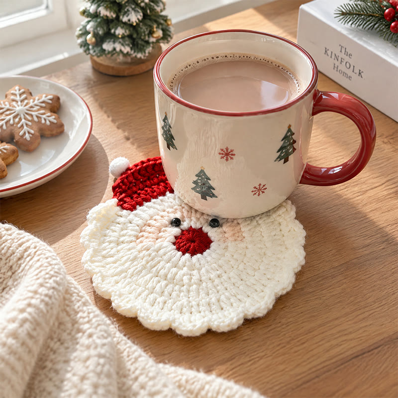 Rubbyoo Crochet Christmas Coasters – Handmade Seasonal Heat Insulation Pad | Cozy Festive Table Decor - image 3