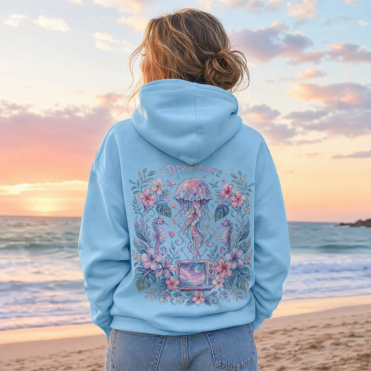 Rubbyoo Dreamcore Jellyfish Unisex Hoodie - image 3