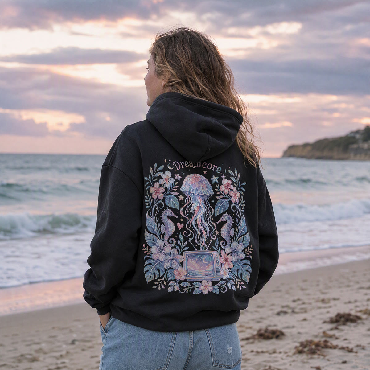Rubbyoo Dreamcore Jellyfish Unisex Hoodie - image 2