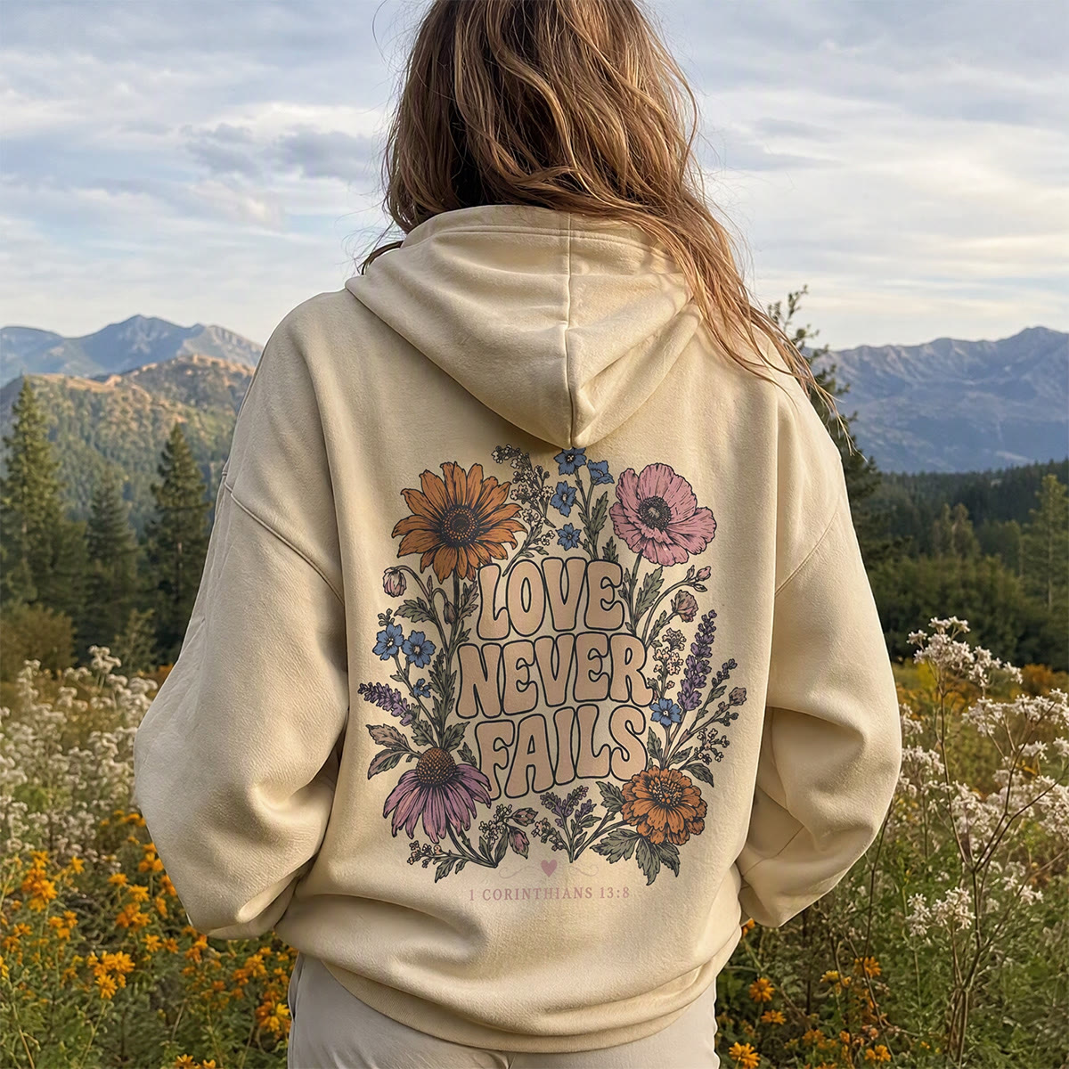 Rubbyoo Love Never Fails Unisex Hoodie - image 4