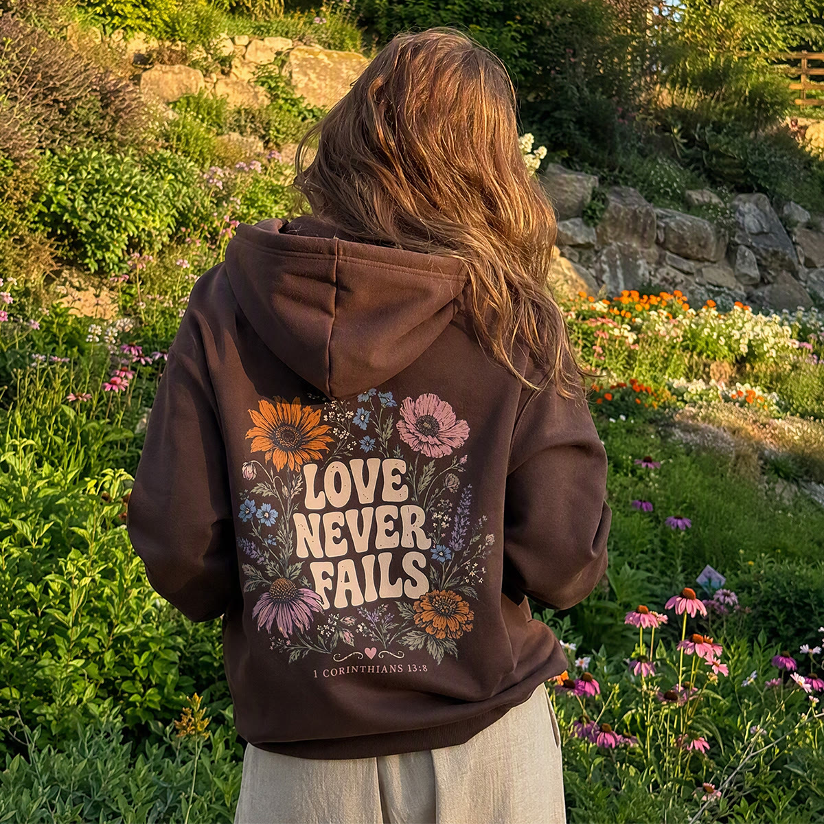 Rubbyoo Love Never Fails Unisex Hoodie - image 2