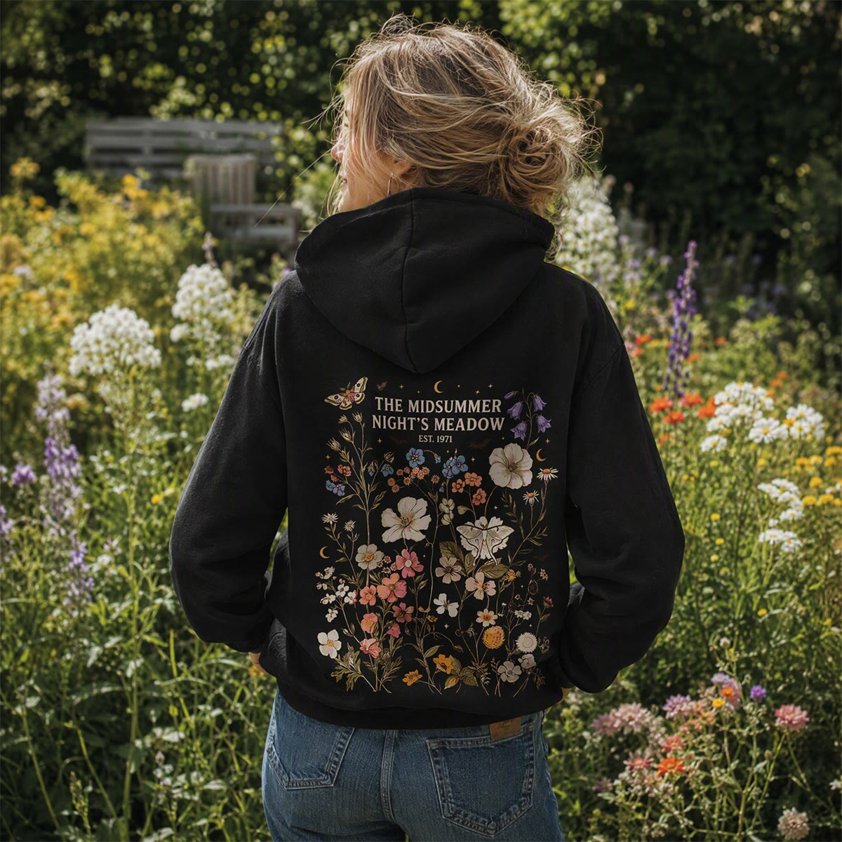 Rubbyoo Midsummer Night's Meadow Unisex Hoodie - image 3