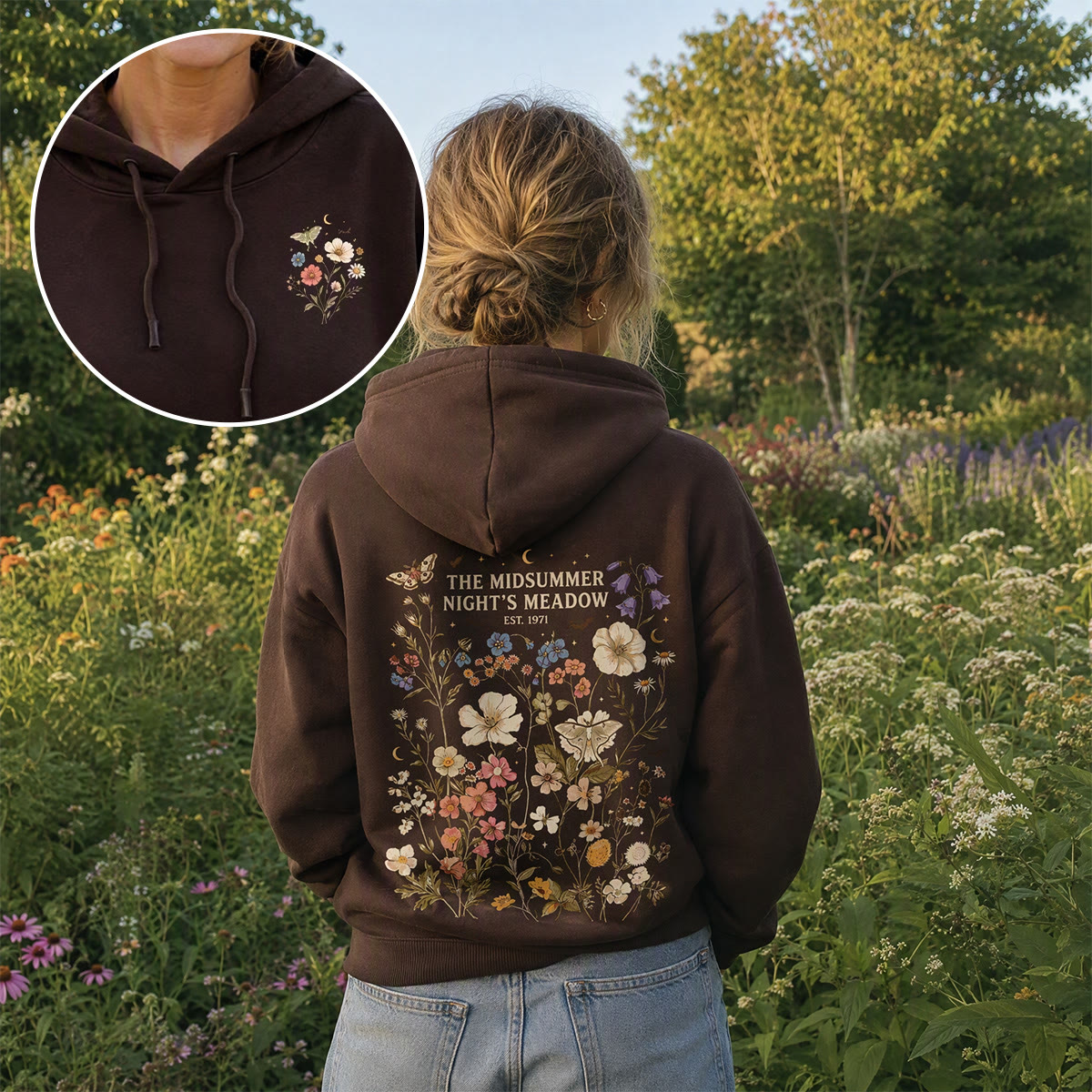 Rubbyoo Midsummer Night's Meadow Unisex Hoodie - image 2
