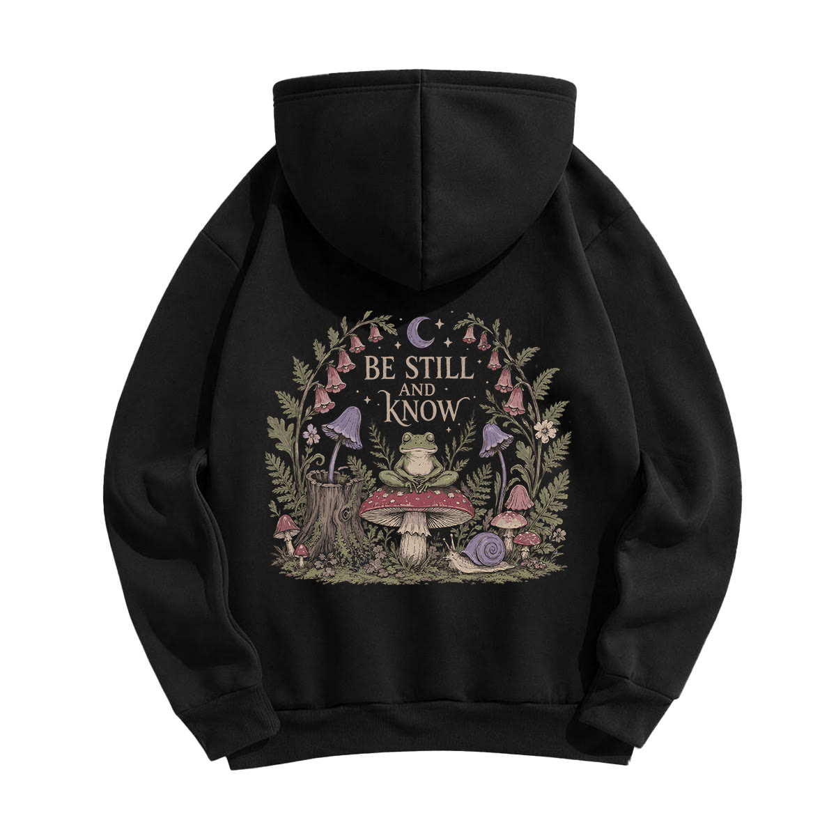 Rubbyoo Be Still To Know Unisex Hoodie - Black - 2XL - image 1