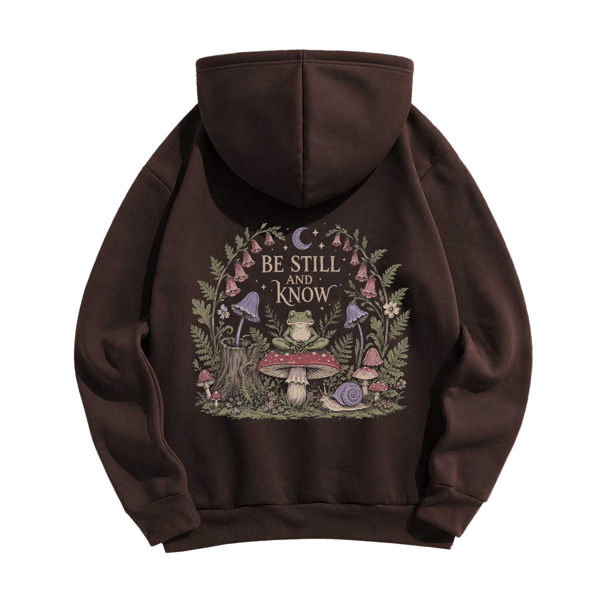 Rubbyoo Be Still To Know Unisex Hoodie - Coffee - 2XL - image 6