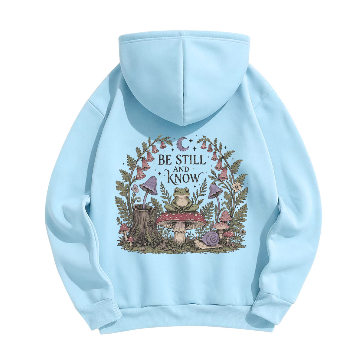 Rubbyoo Be Still To Know Unisex Hoodie - Light Blue - 2XL - image 7
