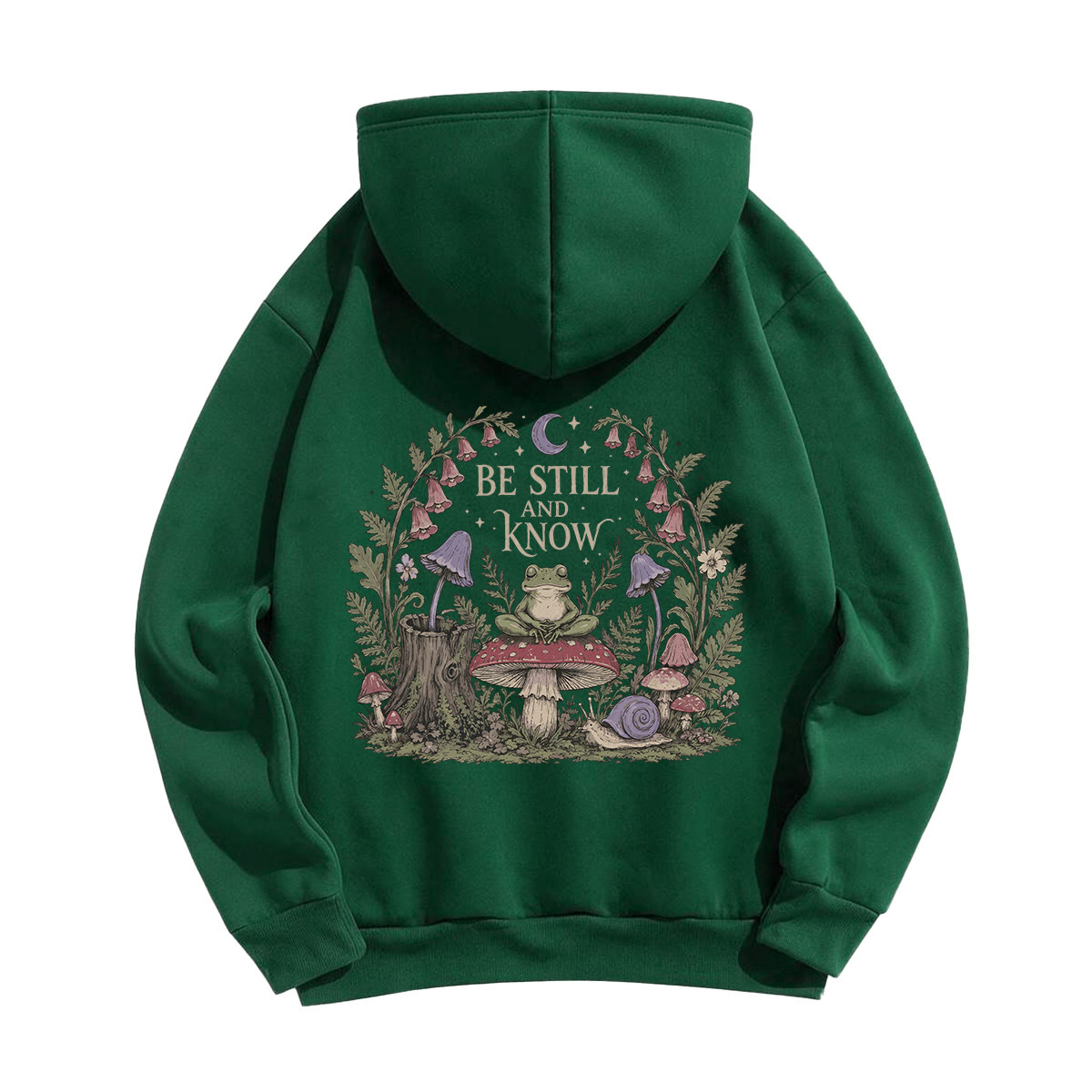 Rubbyoo Be Still To Know Unisex Hoodie - Green - 2XL - image 8