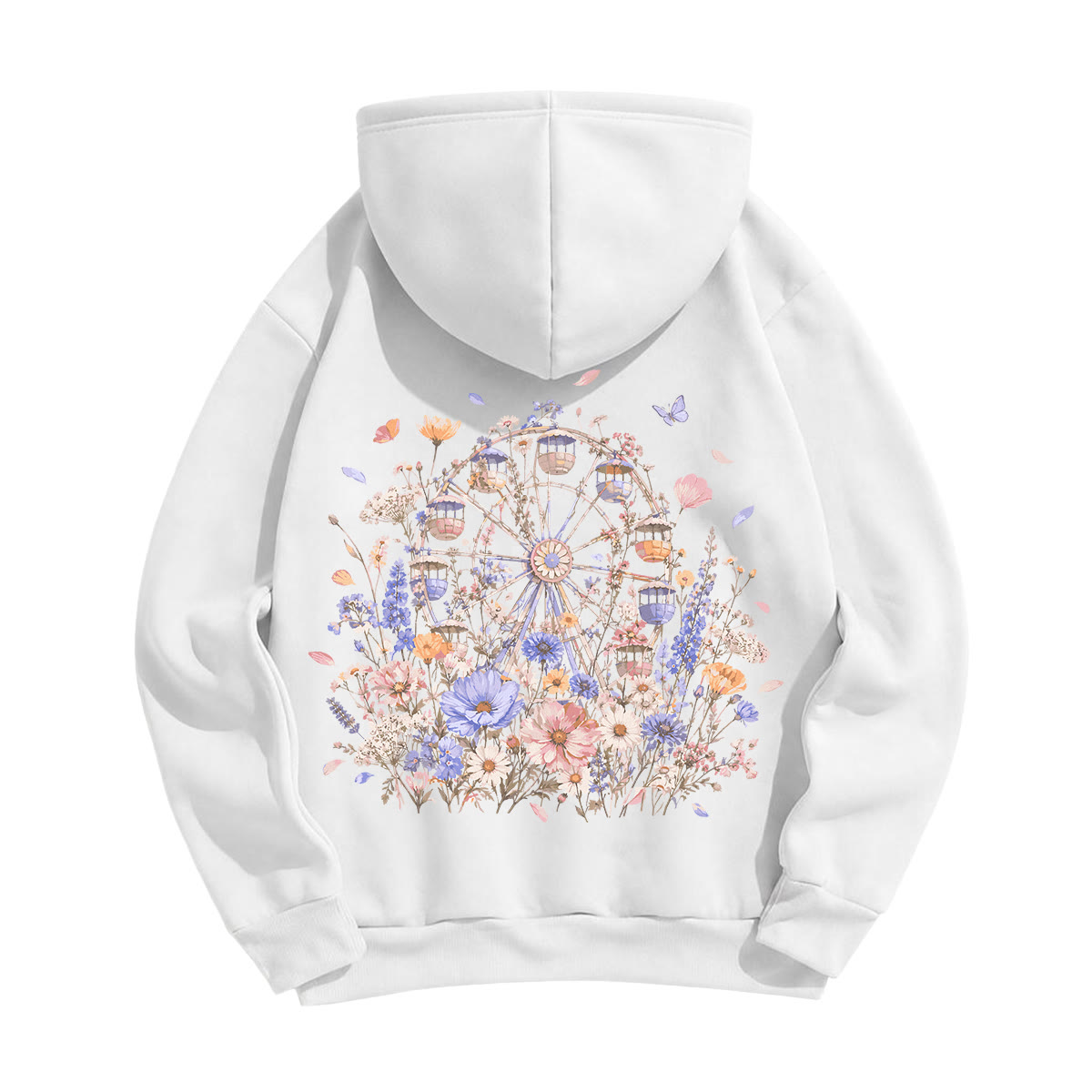 Rubbyoo Floral Ferris Wheel Unisex Hoodie - image 9