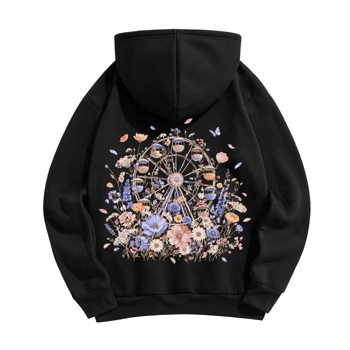 Rubbyoo Floral Ferris Wheel Unisex Hoodie - image 12
