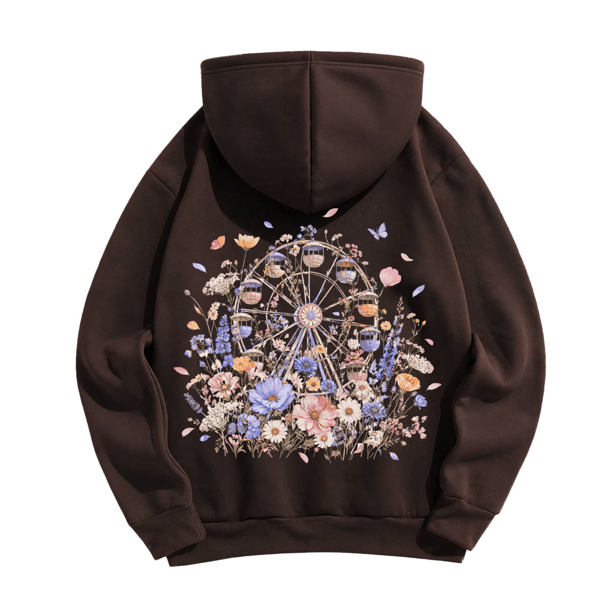 Rubbyoo Floral Ferris Wheel Unisex Hoodie - image 6