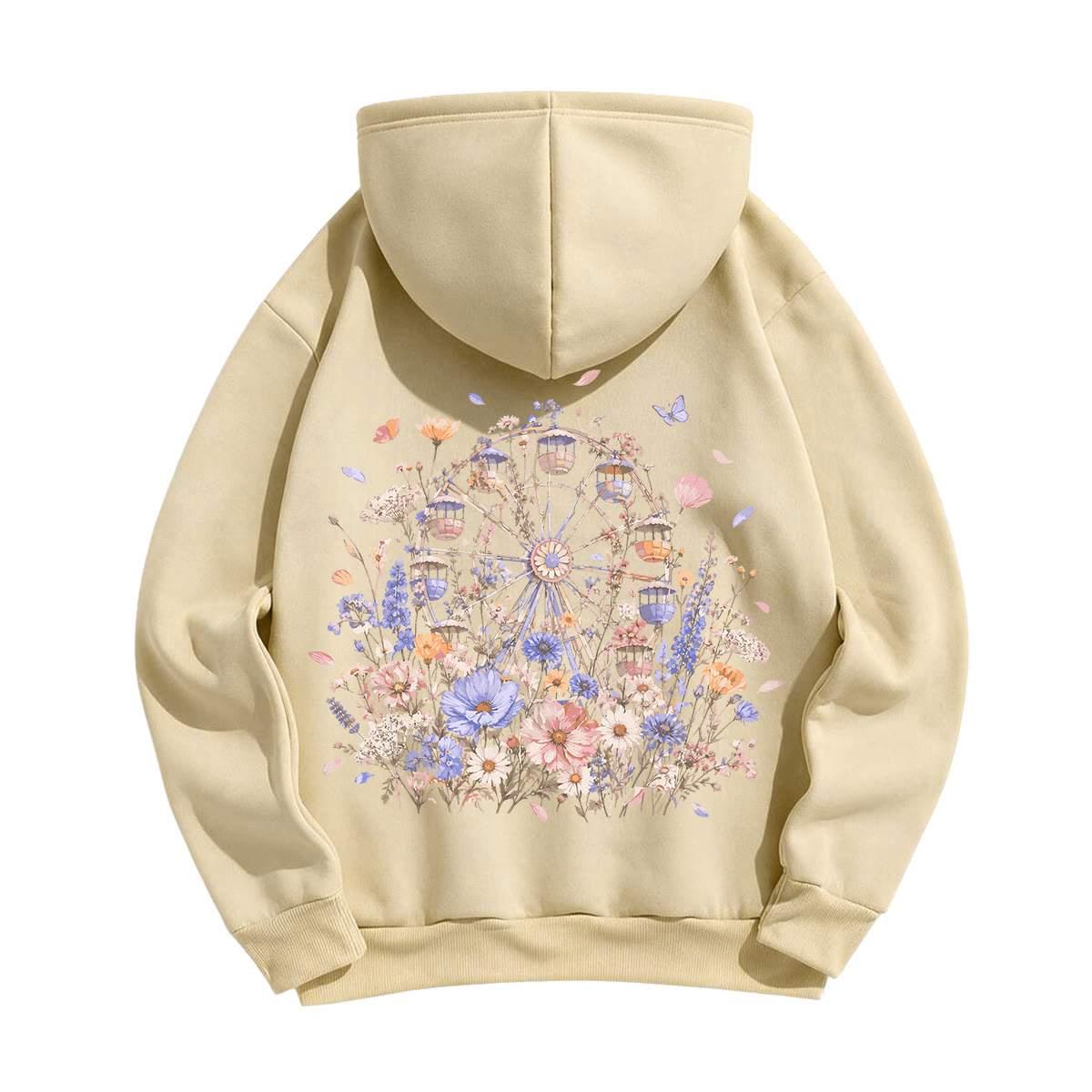 Rubbyoo Floral Ferris Wheel Unisex Hoodie - image 21