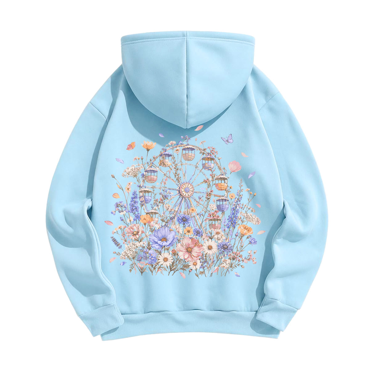 Rubbyoo Floral Ferris Wheel Unisex Hoodie - image 15