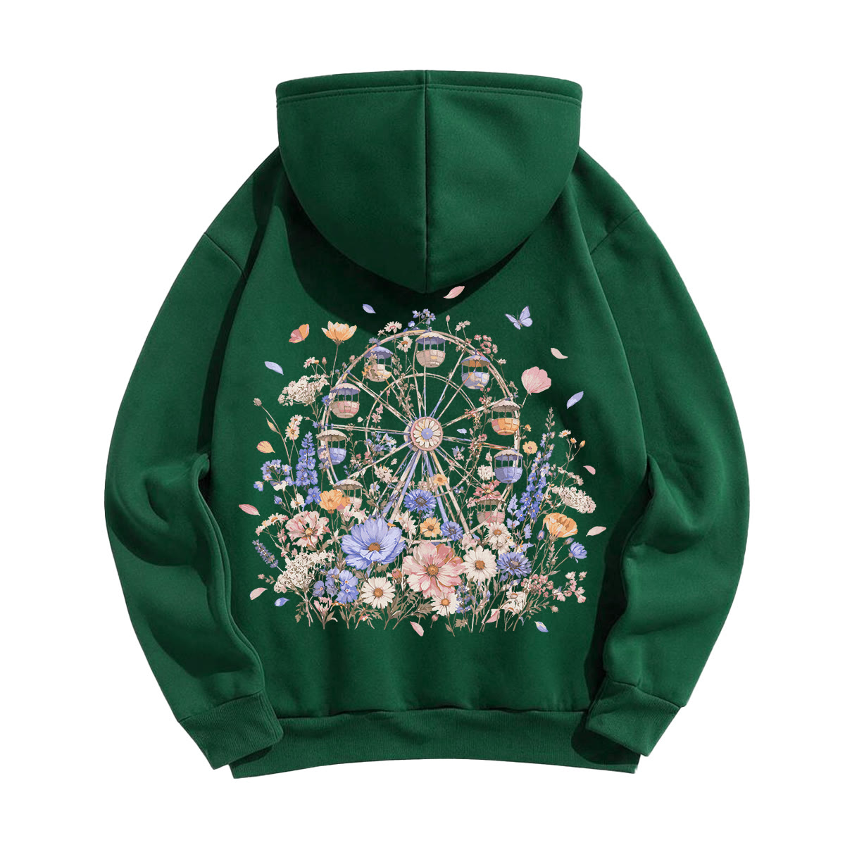 Rubbyoo Floral Ferris Wheel Unisex Hoodie - image 24