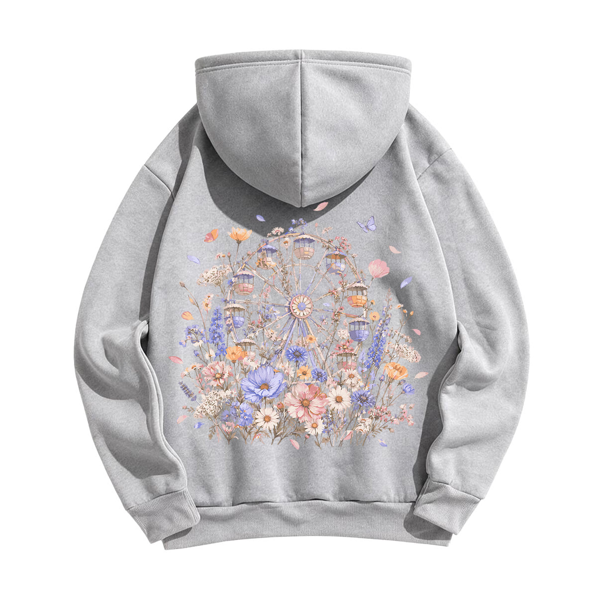 Rubbyoo Floral Ferris Wheel Unisex Hoodie - image 18