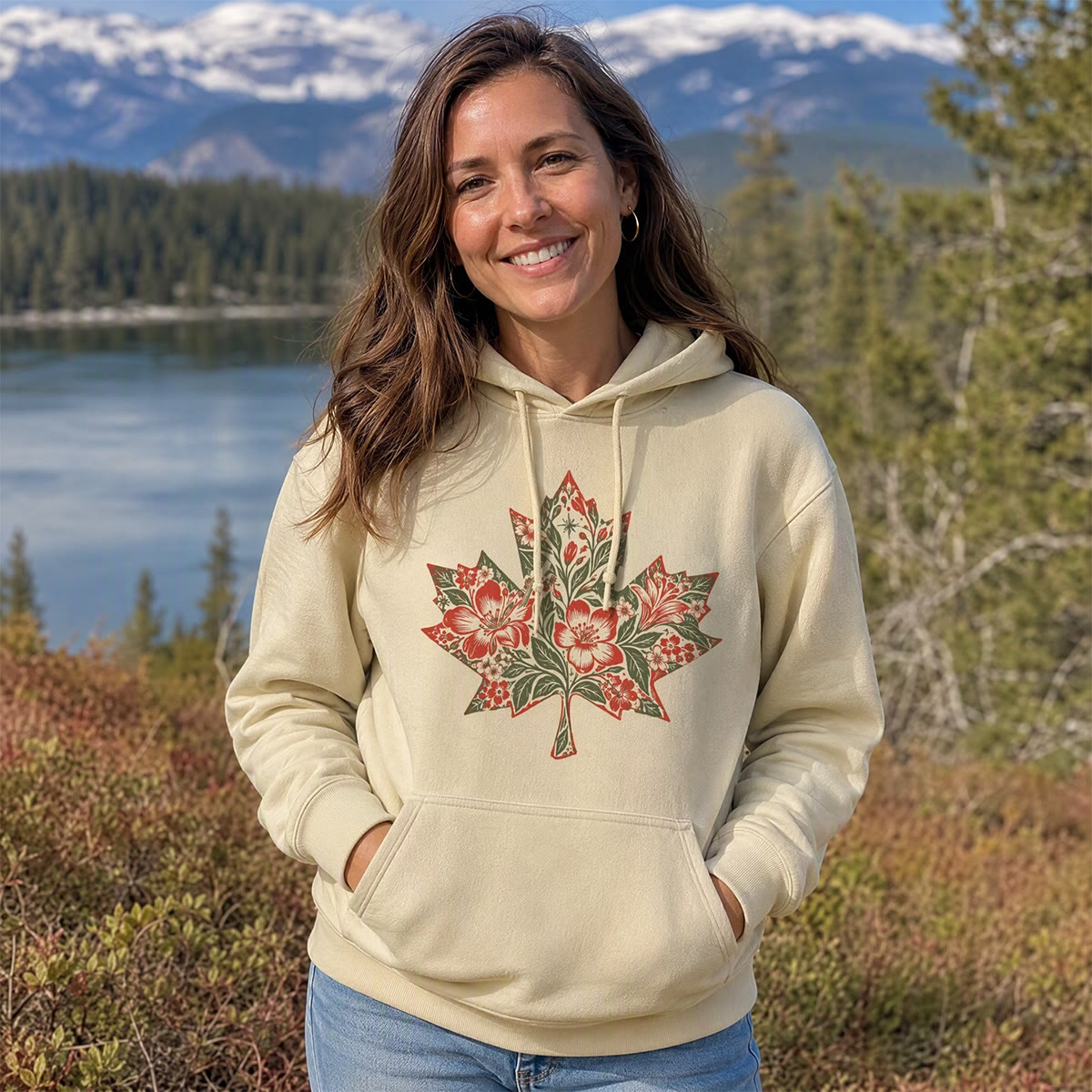 Rubbyoo Magical Floral Leaf Unisex Hoodie - image 2