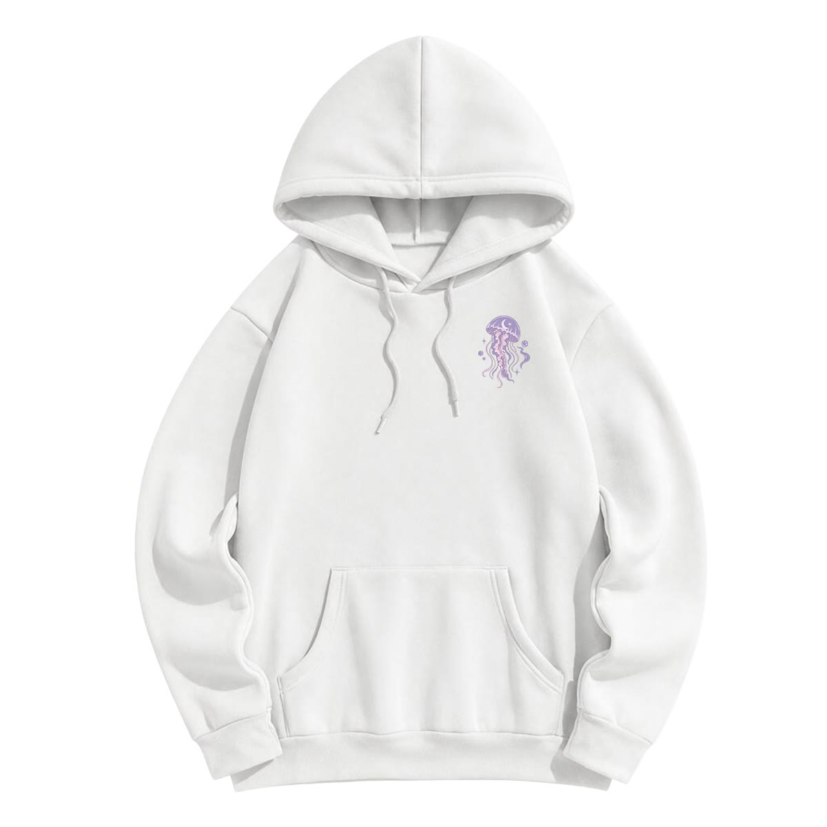 Rubbyoo Dreamy Purple Jellyfish Unisex Hoodie - image 8