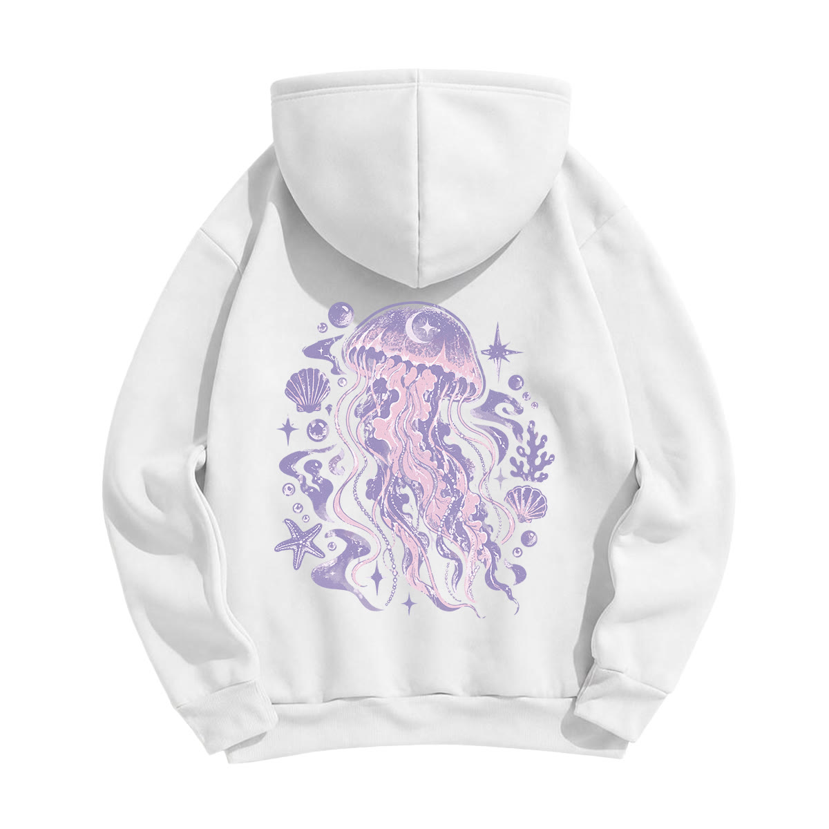 Rubbyoo Dreamy Purple Jellyfish Unisex Hoodie - image 9