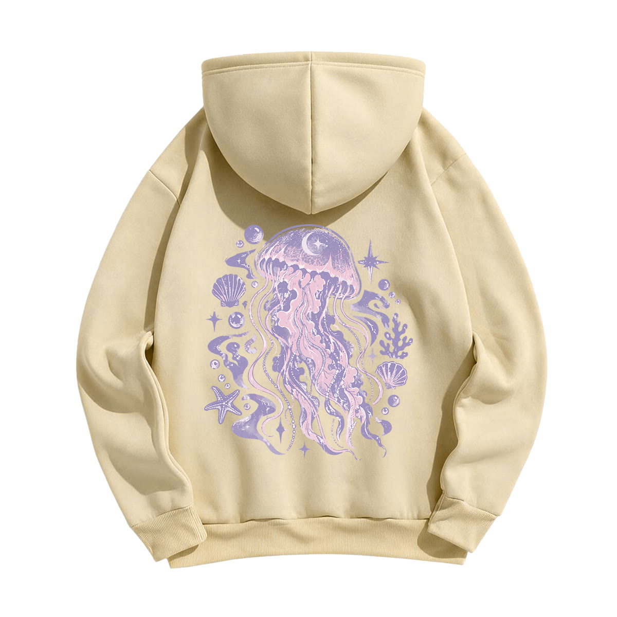 Rubbyoo Dreamy Purple Jellyfish Unisex Hoodie - image 17