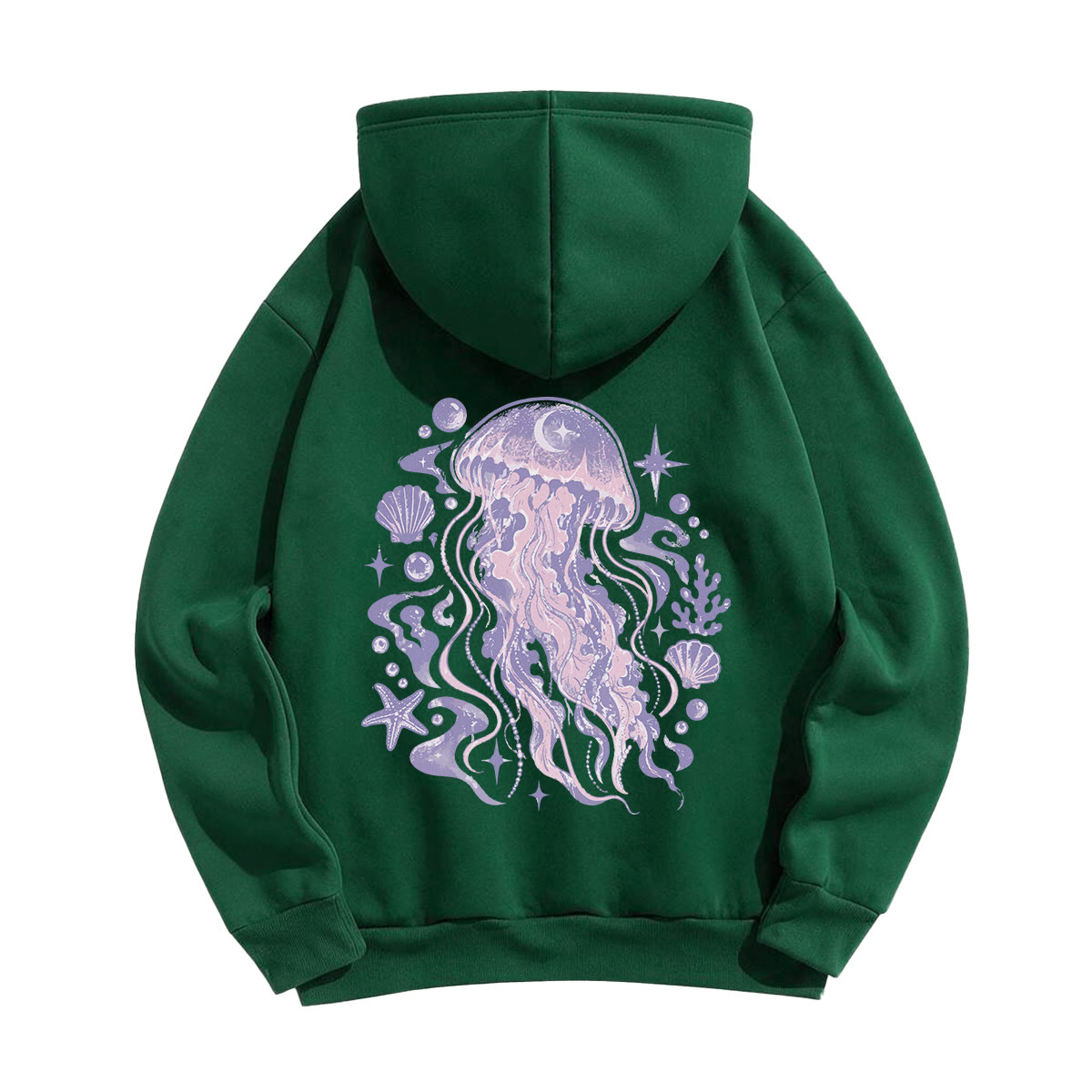 Rubbyoo Dreamy Purple Jellyfish Unisex Hoodie - image 21
