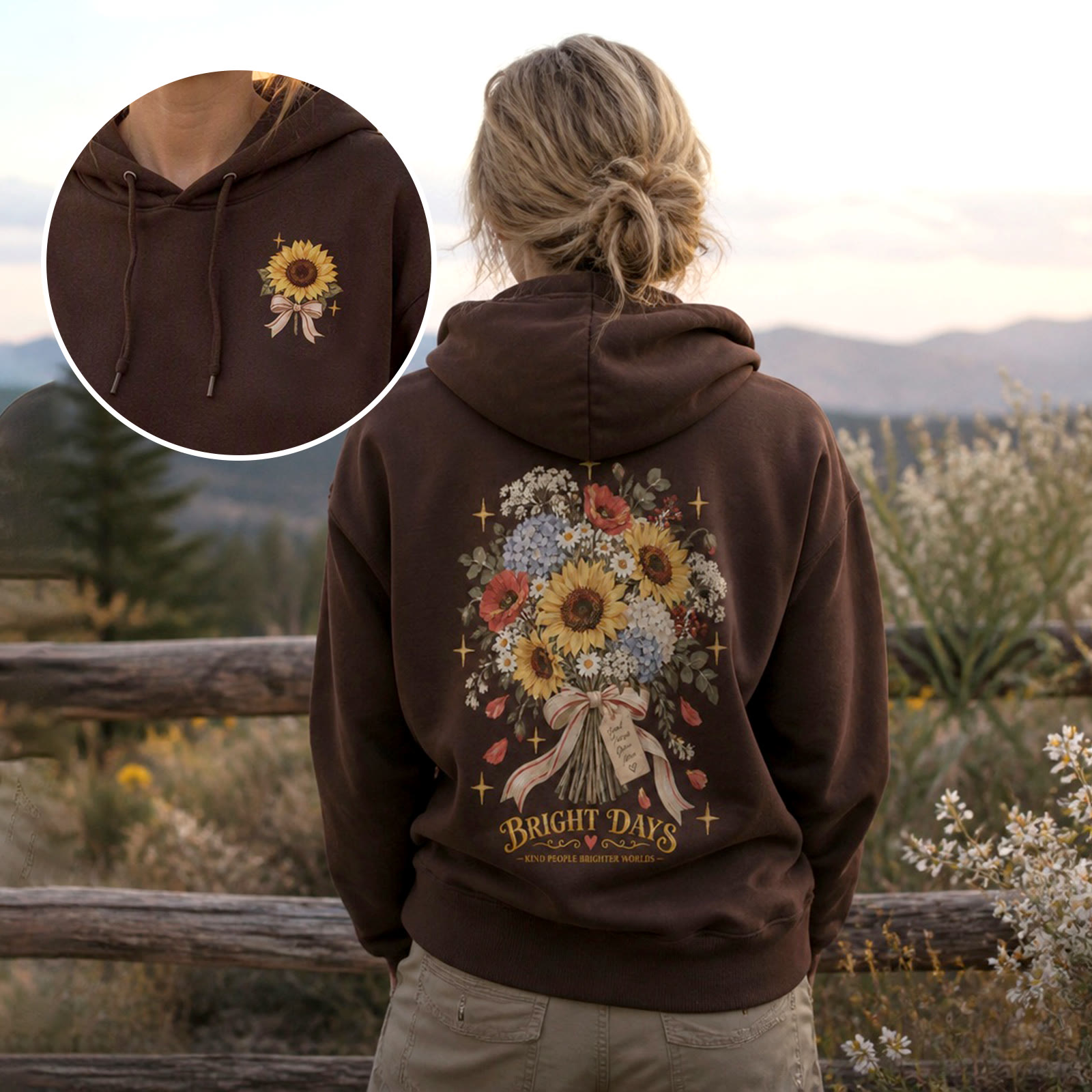 Rubbyoo Bright Days Unisex Hoodie - image 2