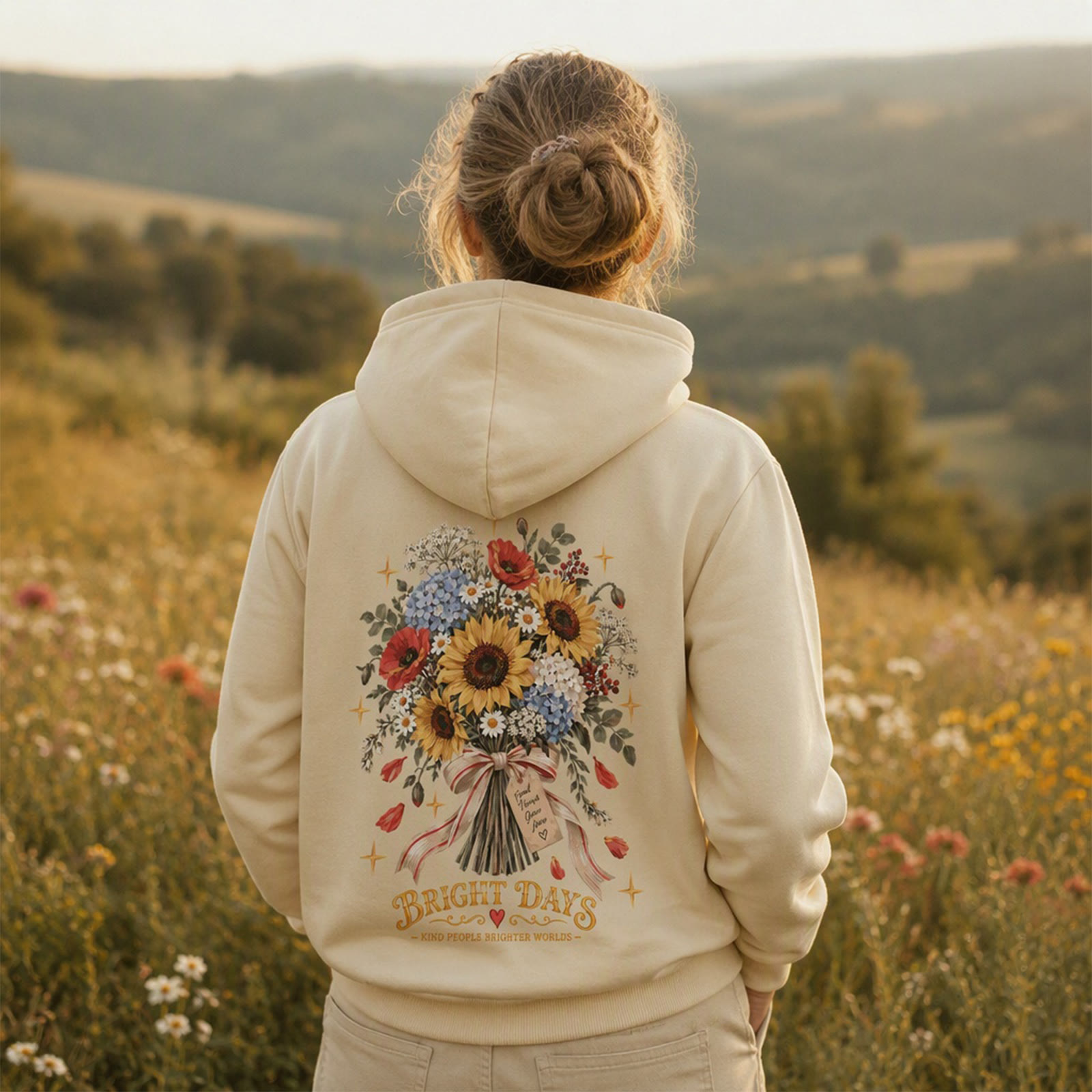 Rubbyoo Bright Days Unisex Hoodie - image 4