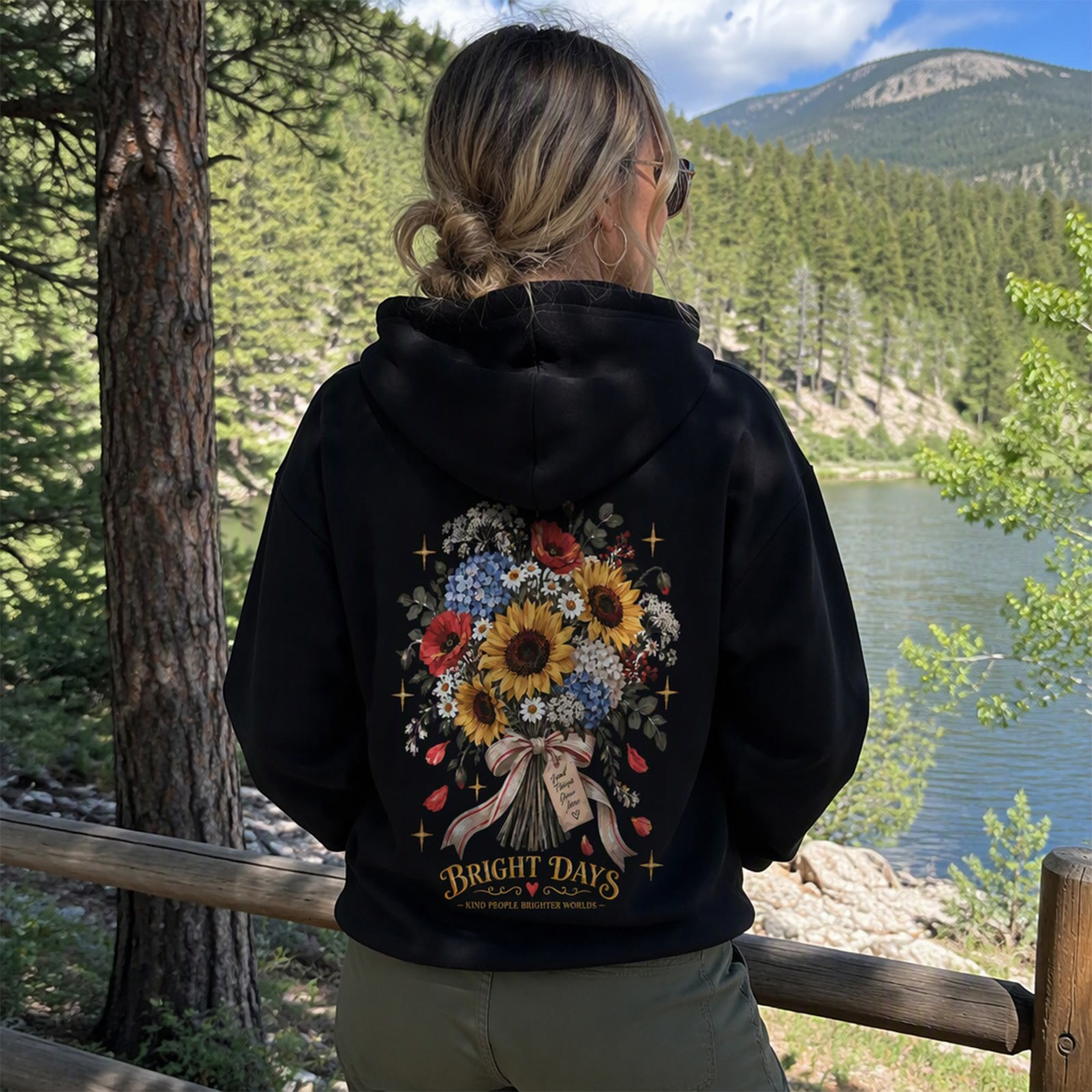 Rubbyoo Bright Days Unisex Hoodie - image 3