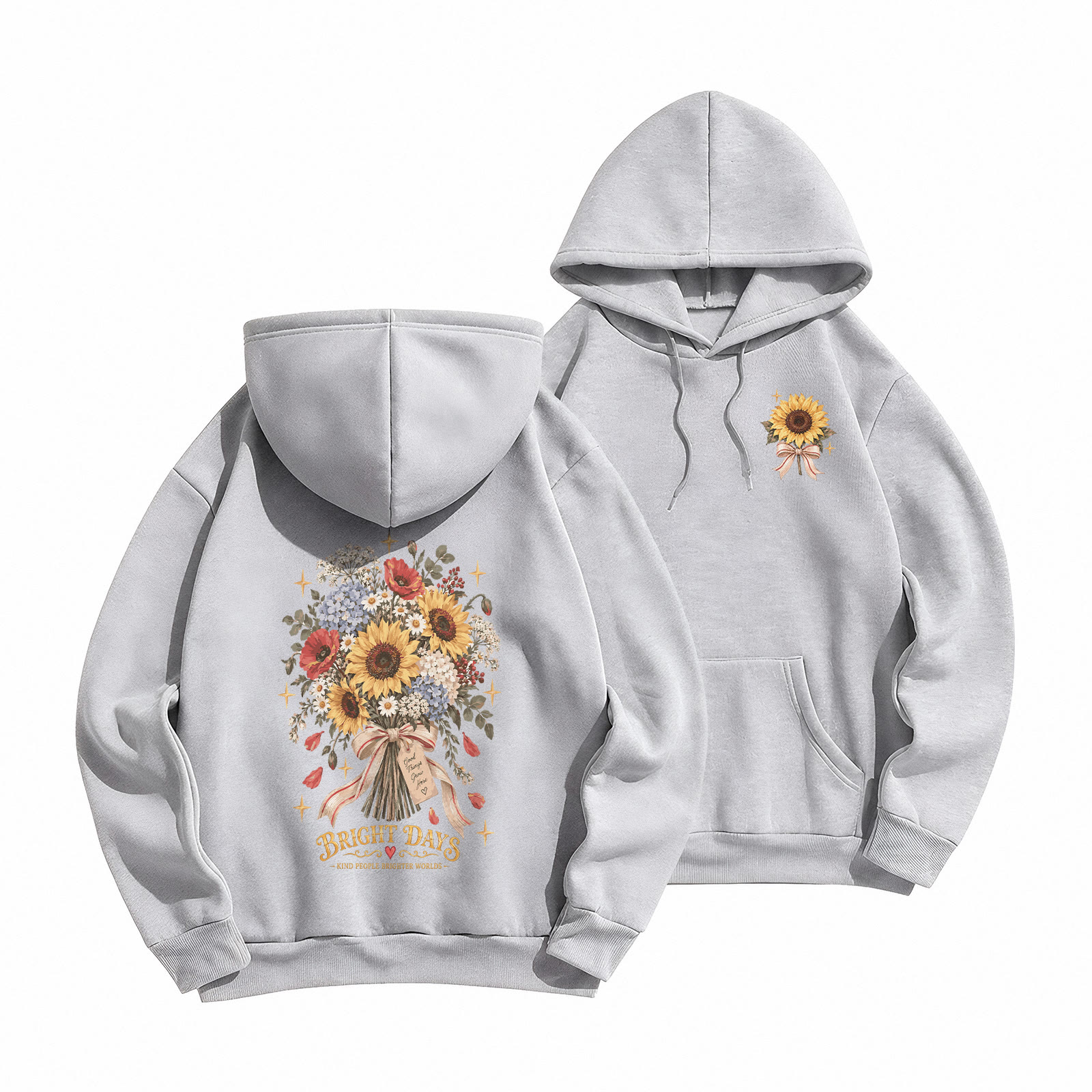 Rubbyoo Bright Days Unisex Hoodie - Grey - 2XL - image 22