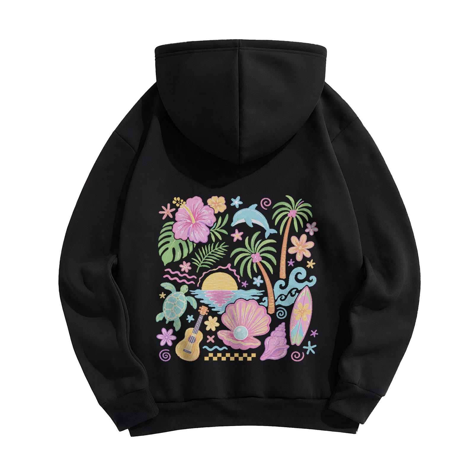 Rubbyoo Summer Vacation Beach Time Unisex Hoodie - image 6