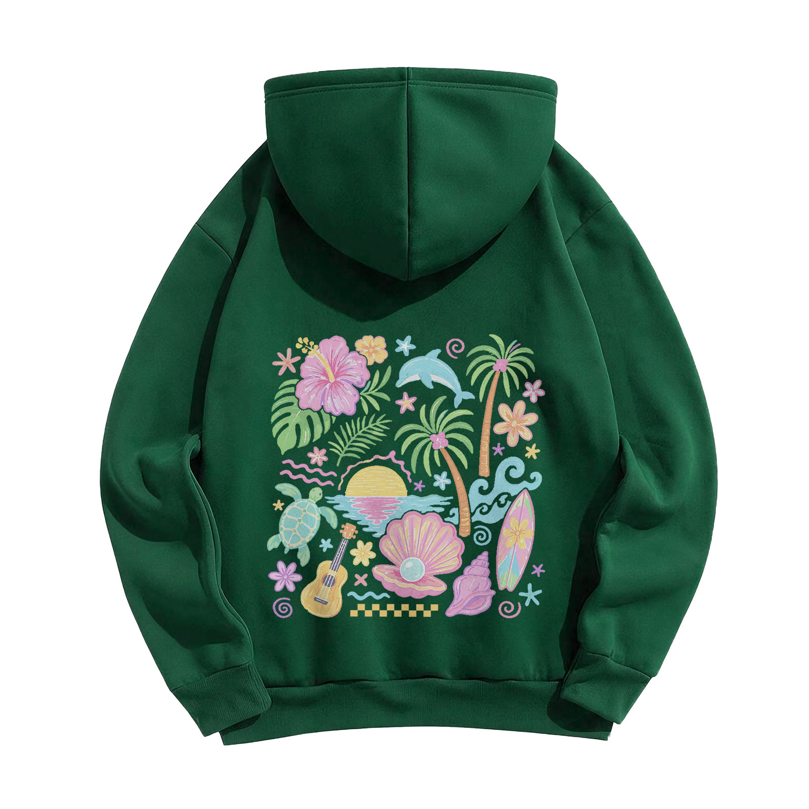 Rubbyoo Summer Vacation Beach Time Unisex Hoodie - image 12