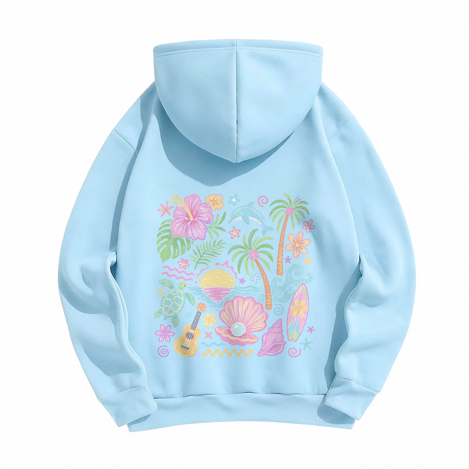 Rubbyoo Summer Vacation Beach Time Unisex Hoodie - image 18