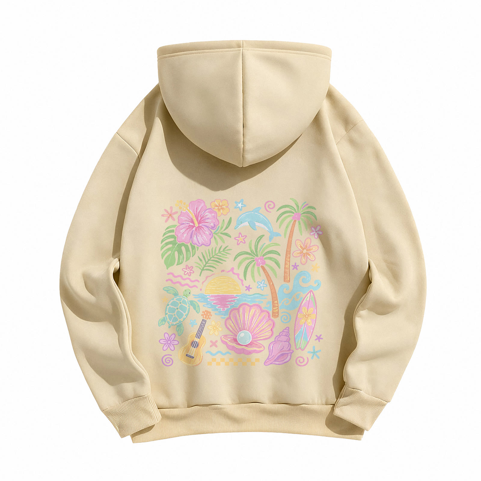 Rubbyoo Summer Vacation Beach Time Unisex Hoodie - image 21