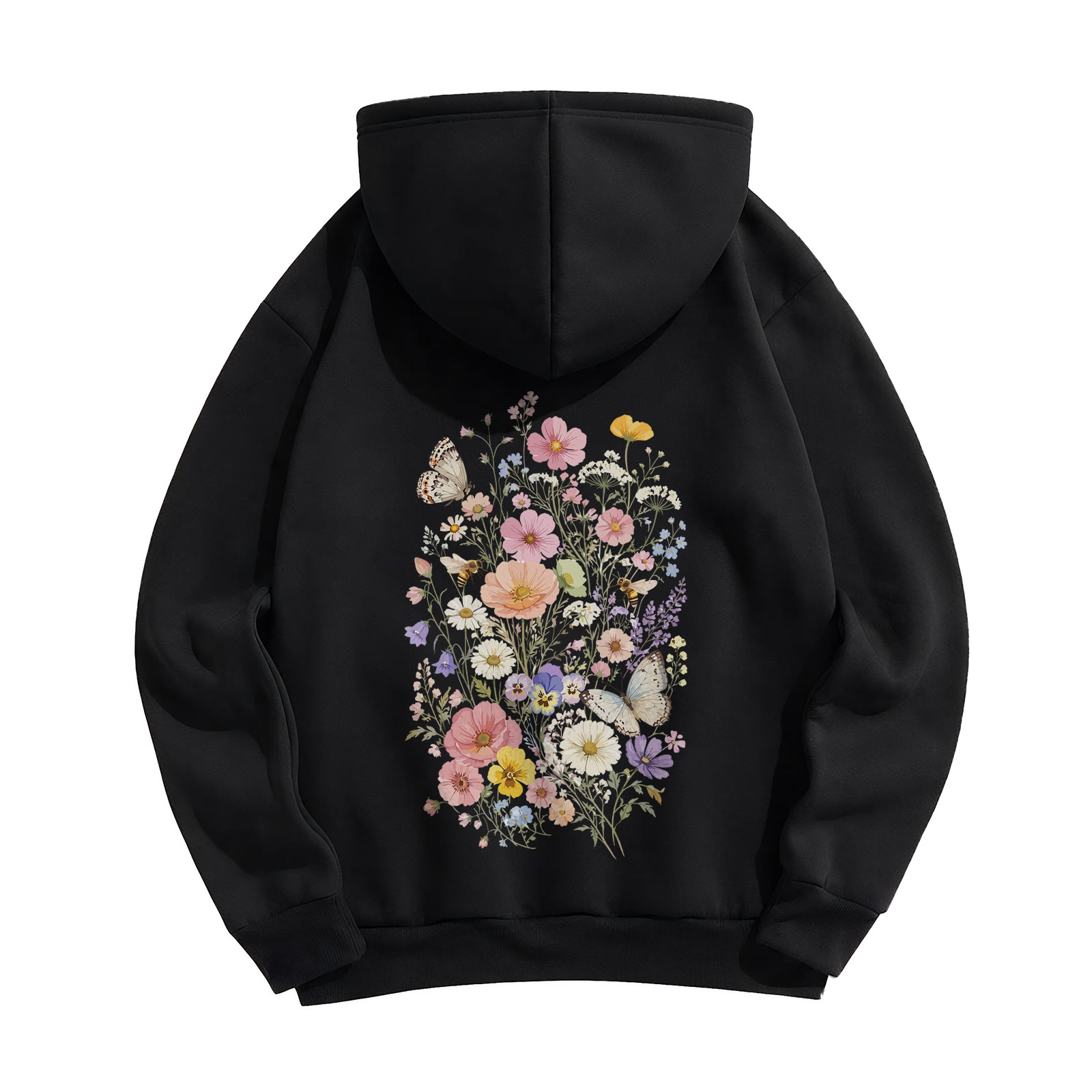 Rubbyoo Vintage Wildflower Meadow Unisex Hoodie - image 9
