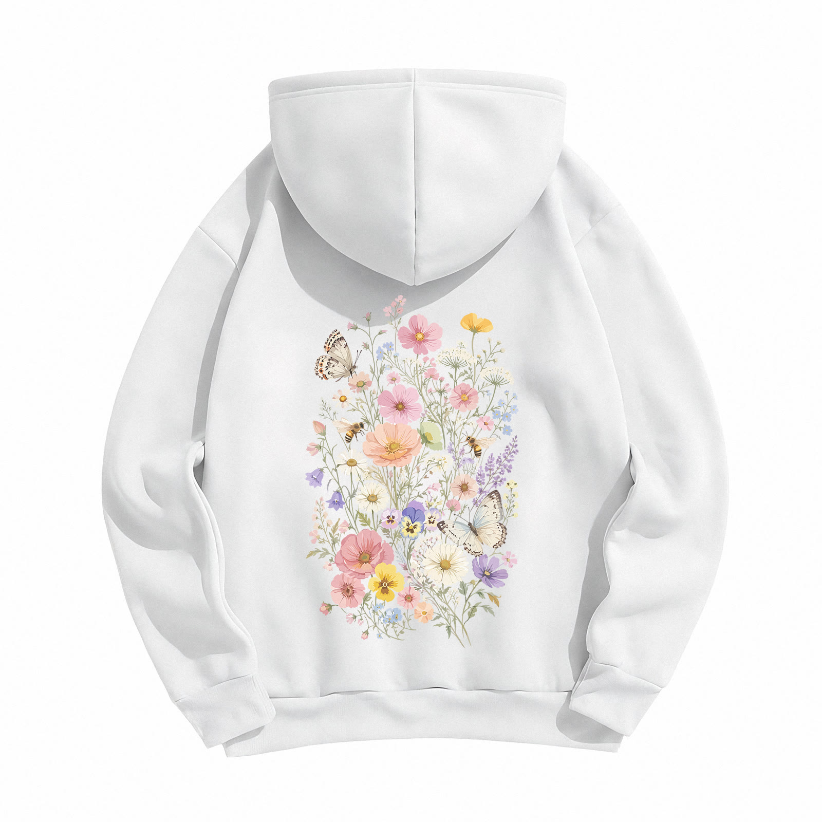 Rubbyoo Vintage Wildflower Meadow Unisex Hoodie - image 18