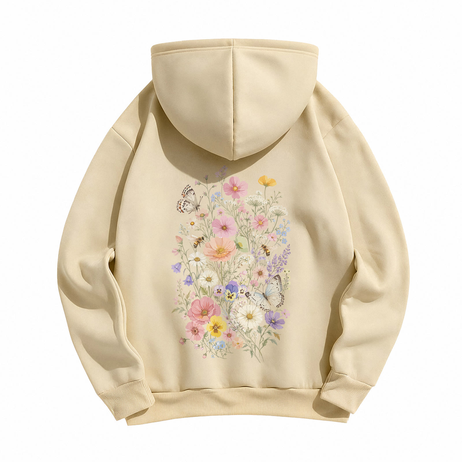 Rubbyoo Vintage Wildflower Meadow Unisex Hoodie - image 20