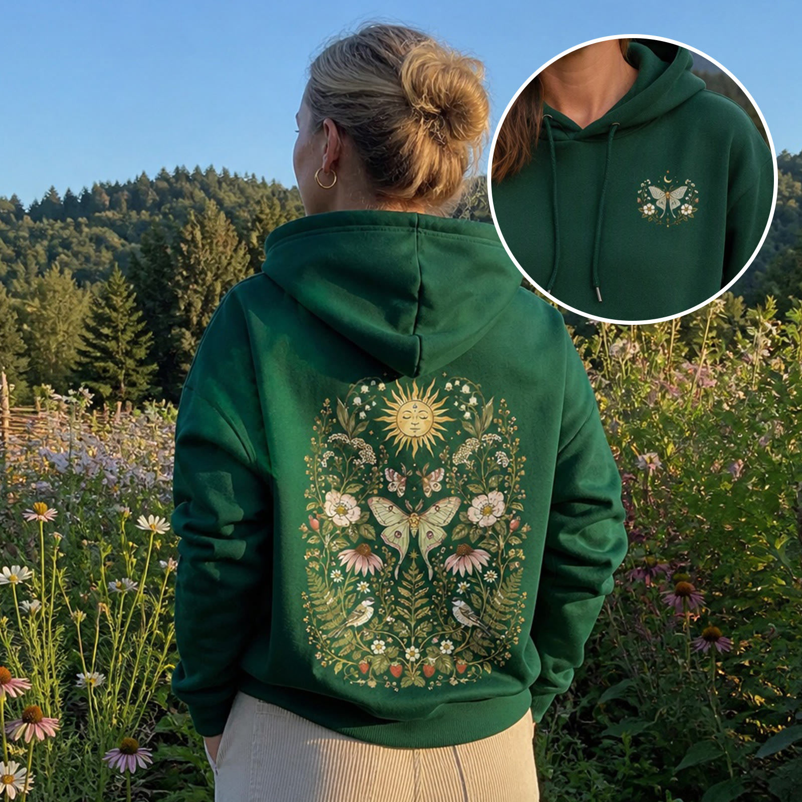 Rubbyoo Mystical Celestial World  Unisex Hoodie - image 4