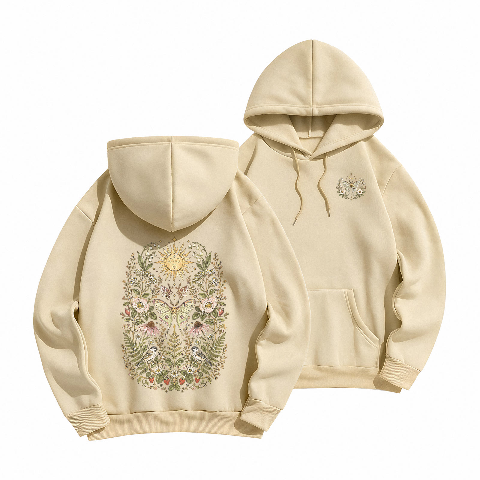 Rubbyoo Mystical Celestial World  Unisex Hoodie - Light Coffee - 2XL - image 16