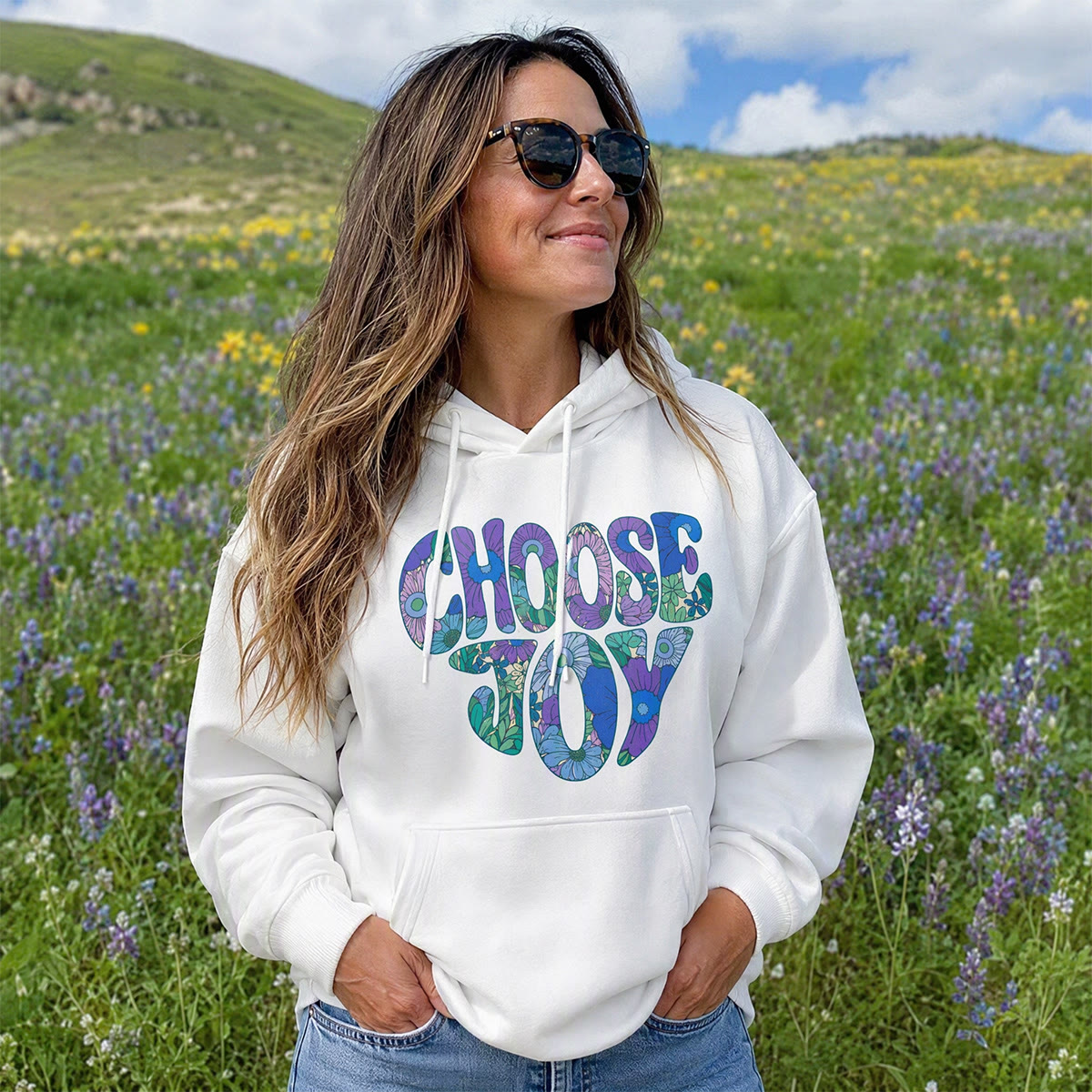 Rubbyoo Choose Joy Unisex Hoodie  - image 2