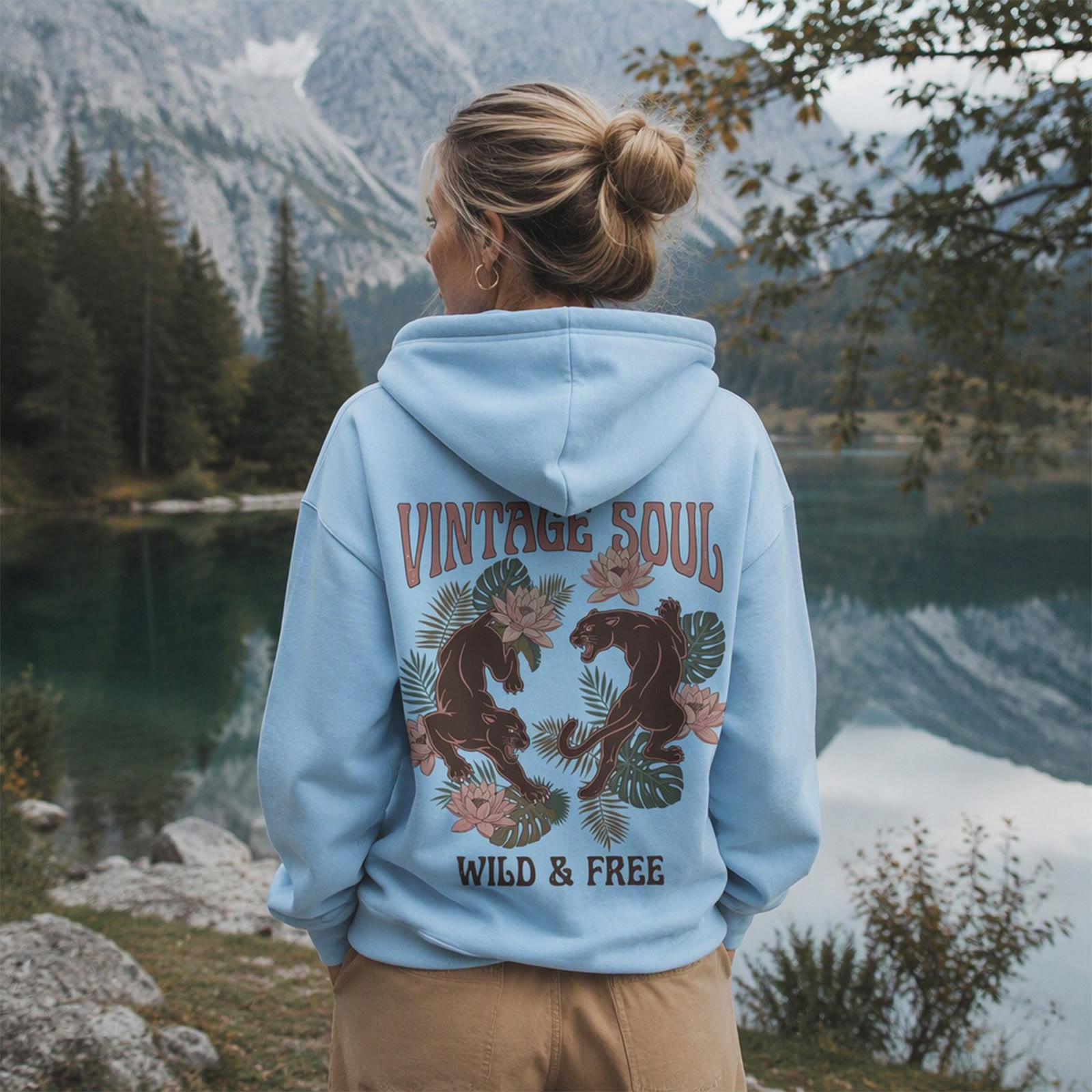 Rubbyoo Vintage Soul Unisex Hoodie  - image 2
